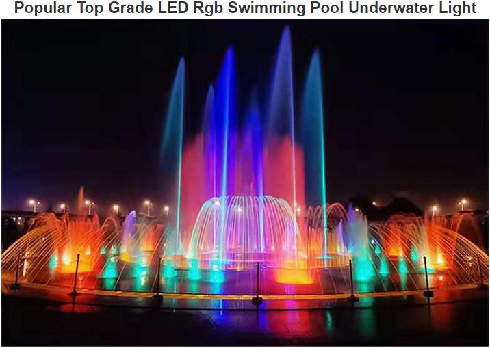 Populiarinis aukščiausio lygio LED Rgb baseinas po vandeniu šviesa