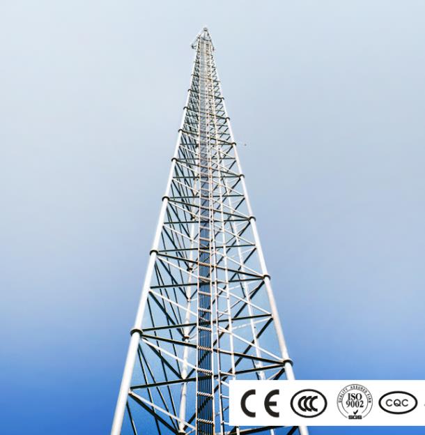Aukštojo vandens saugumo CCTV stebėsenos stalas, stiprus vėjo plieno bokštas